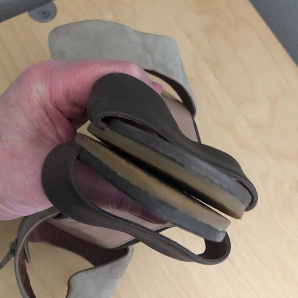 Camper Laura Leather Wedge Sandals - Picture 10 of 11